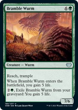Bramble Wurm 189/277 (Innistrad: Crimson Vow) 