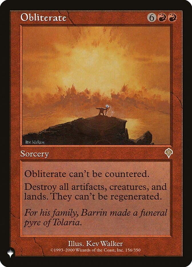 Obliterate |  (INV-156) [The List]
