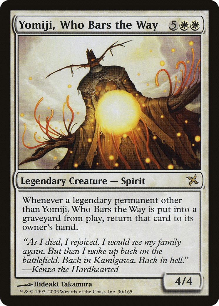 Yomiji, Who Bars the Way [Betrayers of Kamigawa] Foil