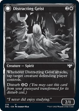 Distracting Geist // Clever Distraction [Innistrad: Double Feature] Foil