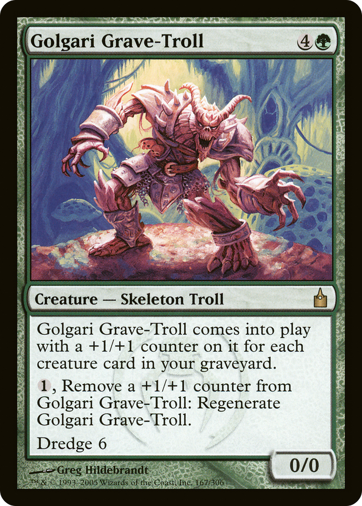 Golgari Grave-Troll [Ravnica: City of Guilds] Foil
