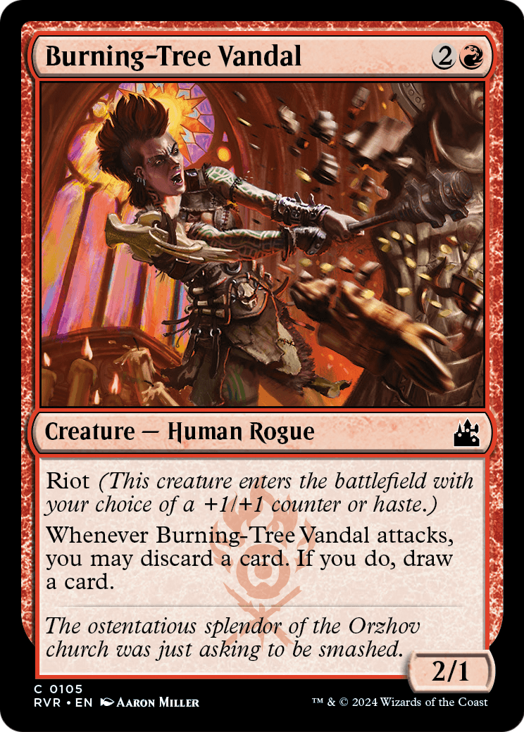 Burning-Tree Vandal [Ravnica Remastered] Foil