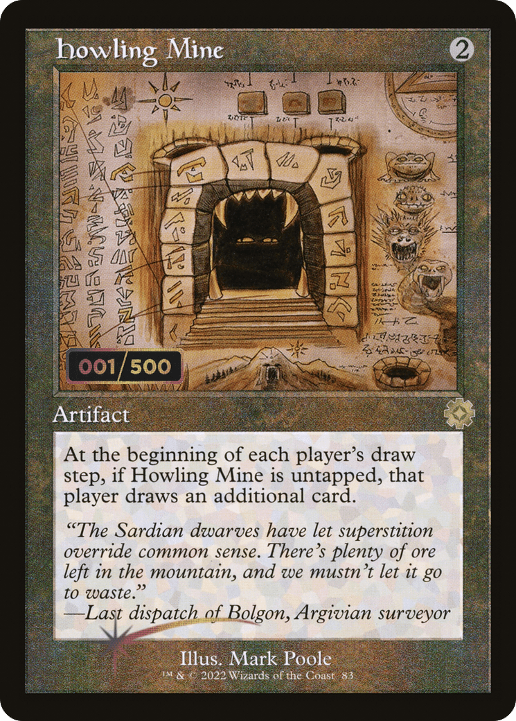 Howling Mine (Retro Schematic) (Serialized) [The Brothers' War Retro Artifacts]