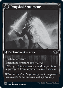 Drogskol Infantry // Drogskol Armaments [Innistrad: Double Feature] Foil