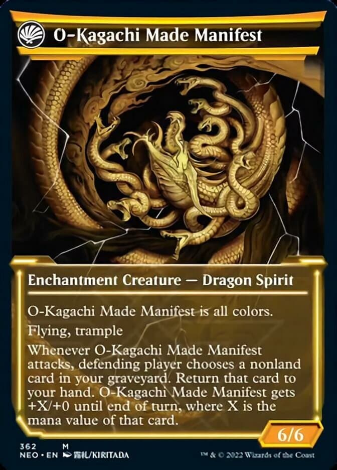 The Kami War // O-Kagachi Made Manifest (Showcase Soft Glow) [Kamigawa: Neon Dynasty] Foil
