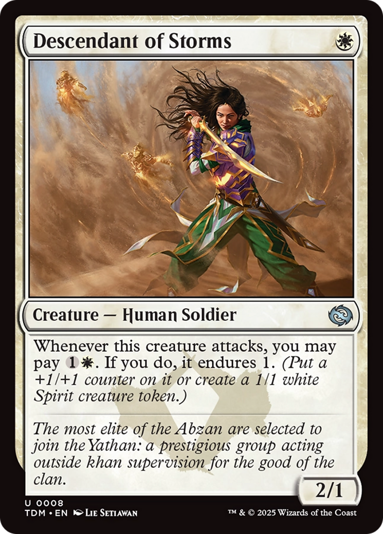 Descendant of Storms (008) [Tarkir: Dragonstorm]  Foil