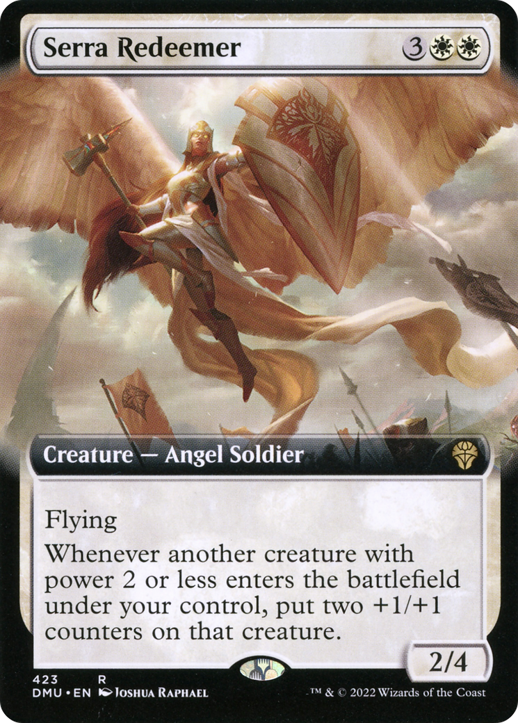 Serra Redeemer (Extended Art) [Dominaria United] Foil