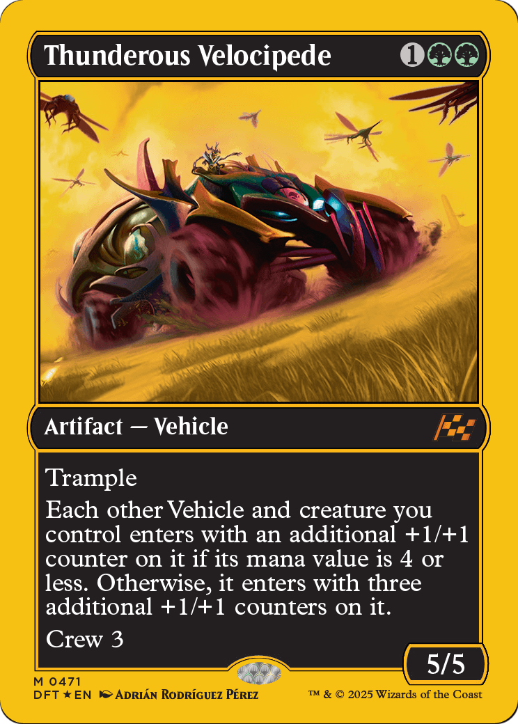 Thunderous Velocipede |  Foil (471) [Aetherdrift]