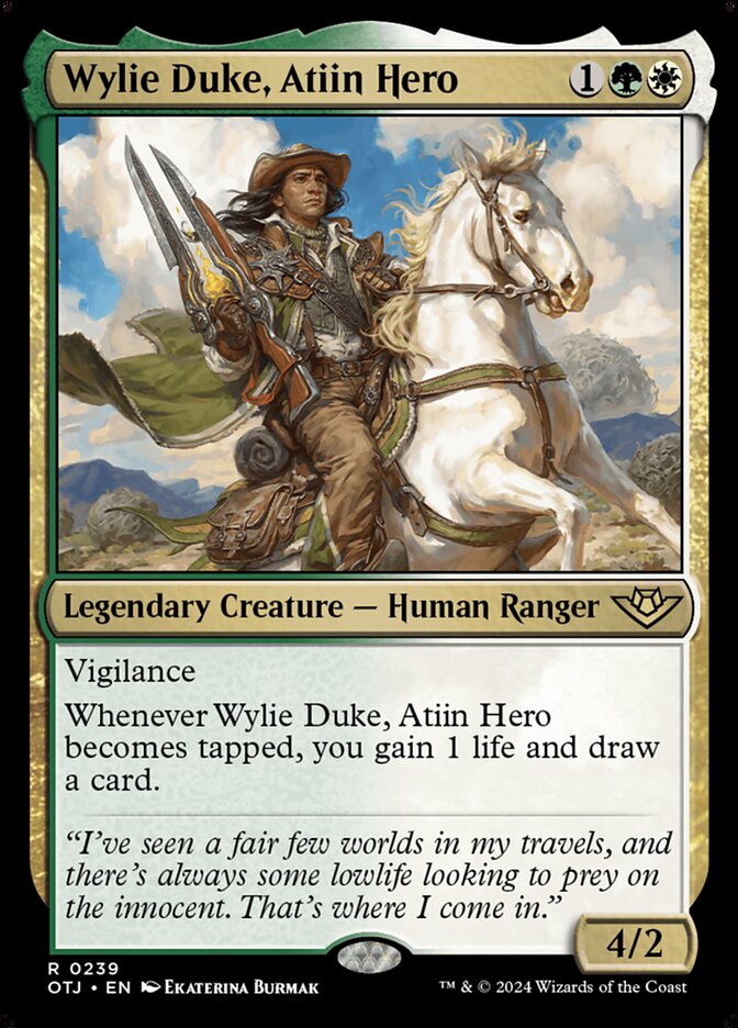 Wylie Duke, Atiin Hero 239 (Outlaws of Thunder Junction) 