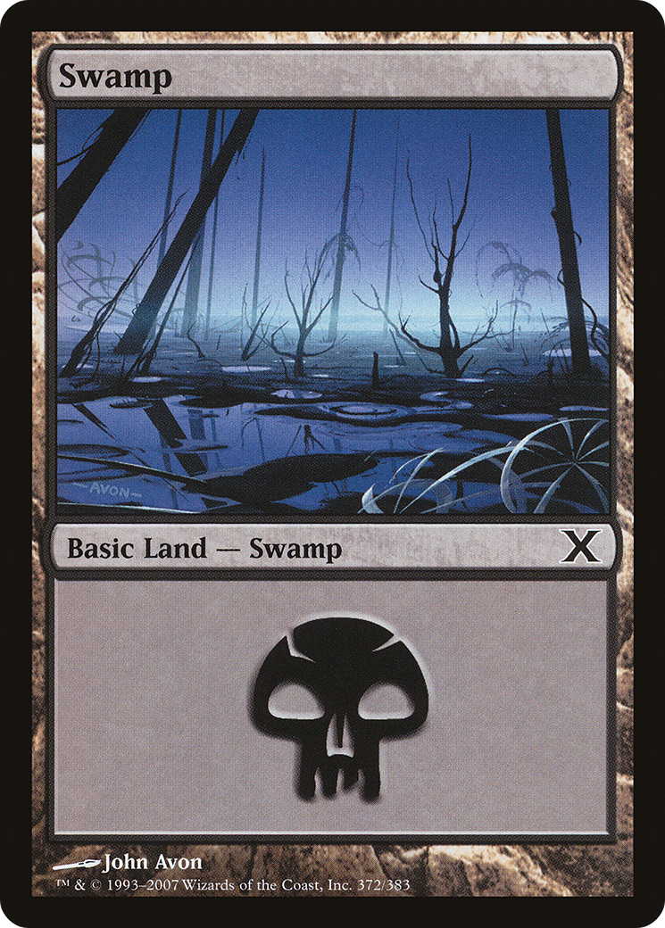 Swamp (372) [Tenth Edition] Foil