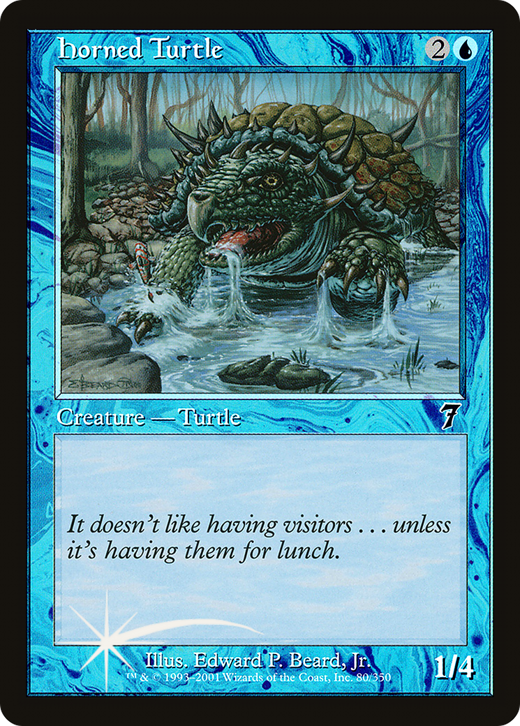 Horned Turtle [Seventh Edition] Foil