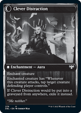 Distracting Geist // Clever Distraction [Innistrad: Double Feature] Foil