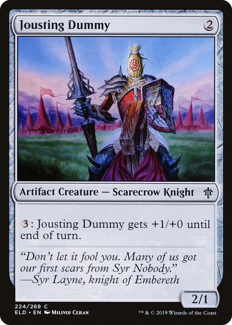 Jousting Dummy [Throne of Eldraine] Foil