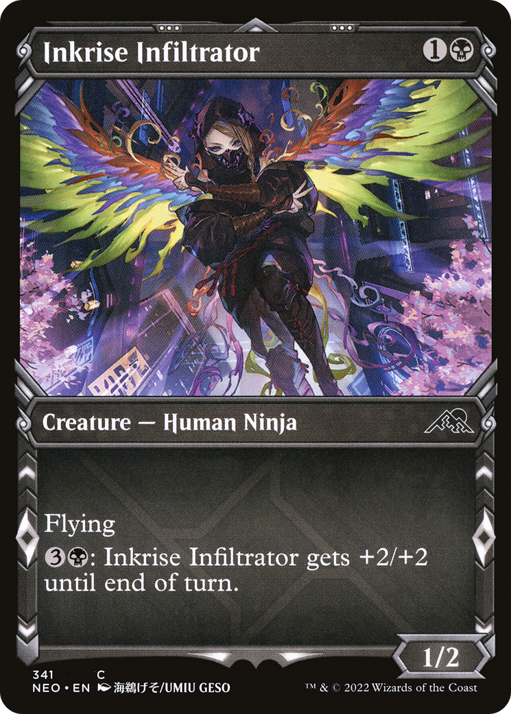 Inkrise Infiltrator (Showcase Ninja) [Kamigawa: Neon Dynasty] Foil