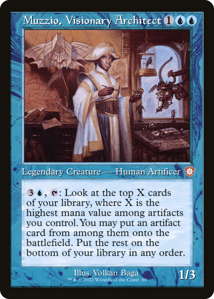 Muzzio, Visionary Architect (Retro) [The Brothers' War Commander] Foil