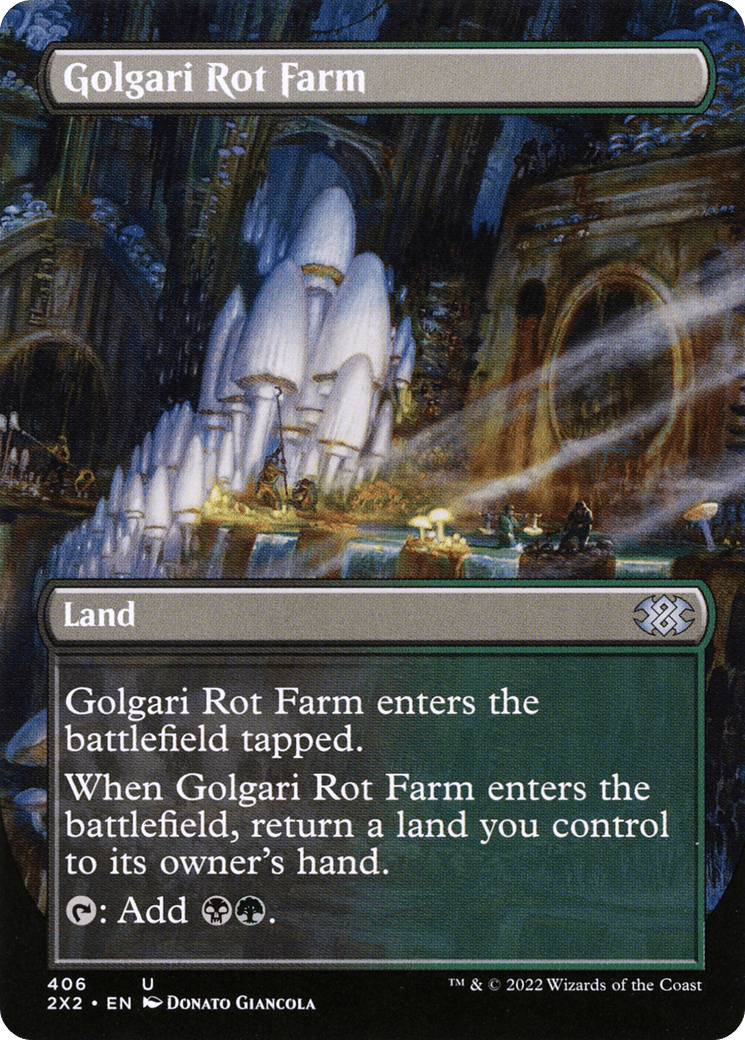 Golgari Rot Farm (Borderless Alternate Art) [Double Masters 2022]