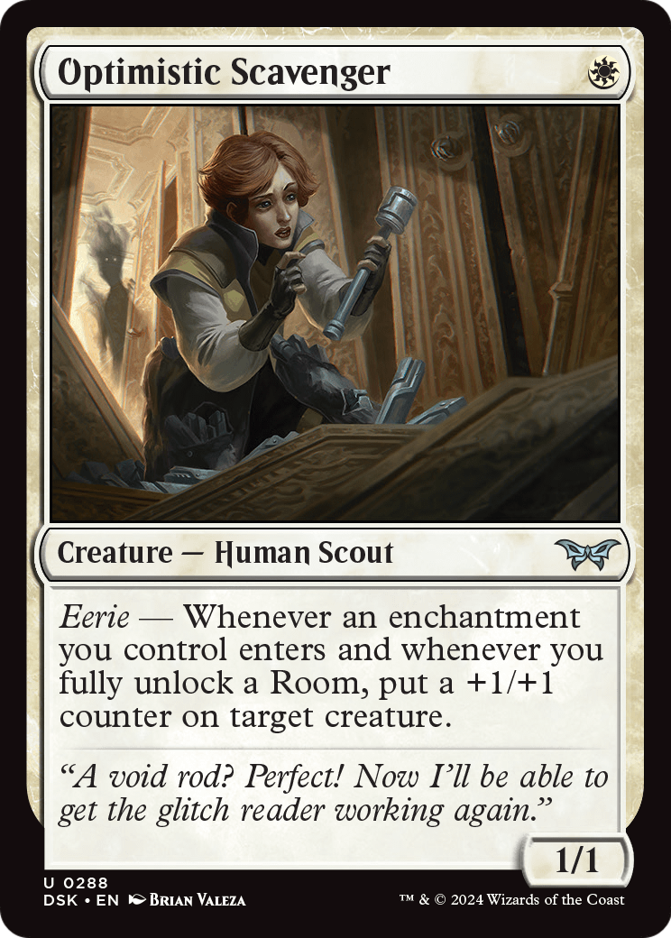 Optimistic Scavenger (0288) [Duskmourn: House of Horror] Foil