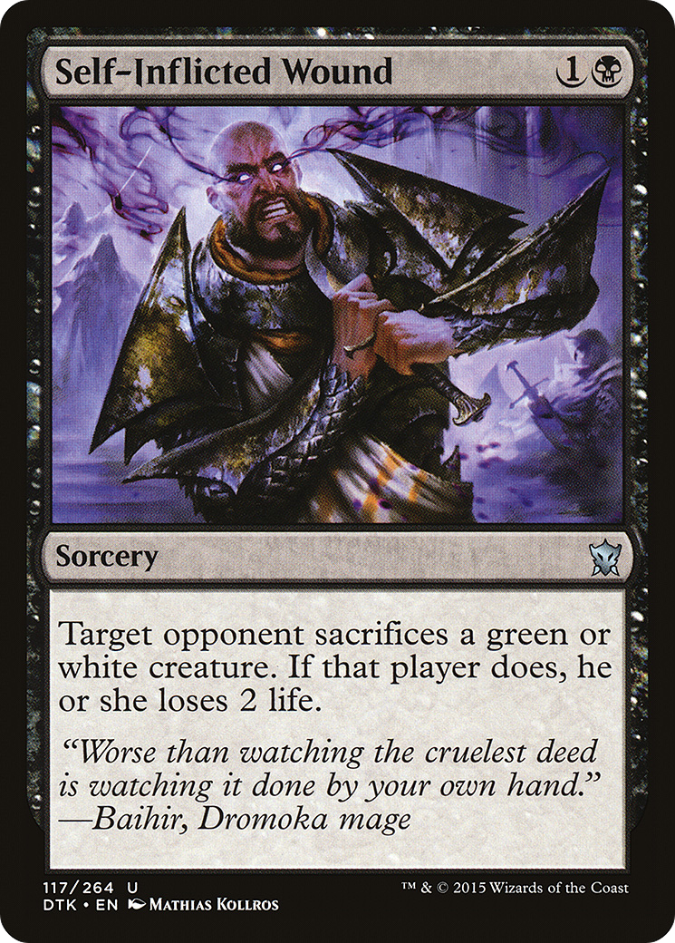Self-Inflicted Wound [Dragons of Tarkir] Foil