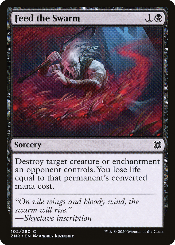 Feed the Swarm [Zendikar Rising] Foil