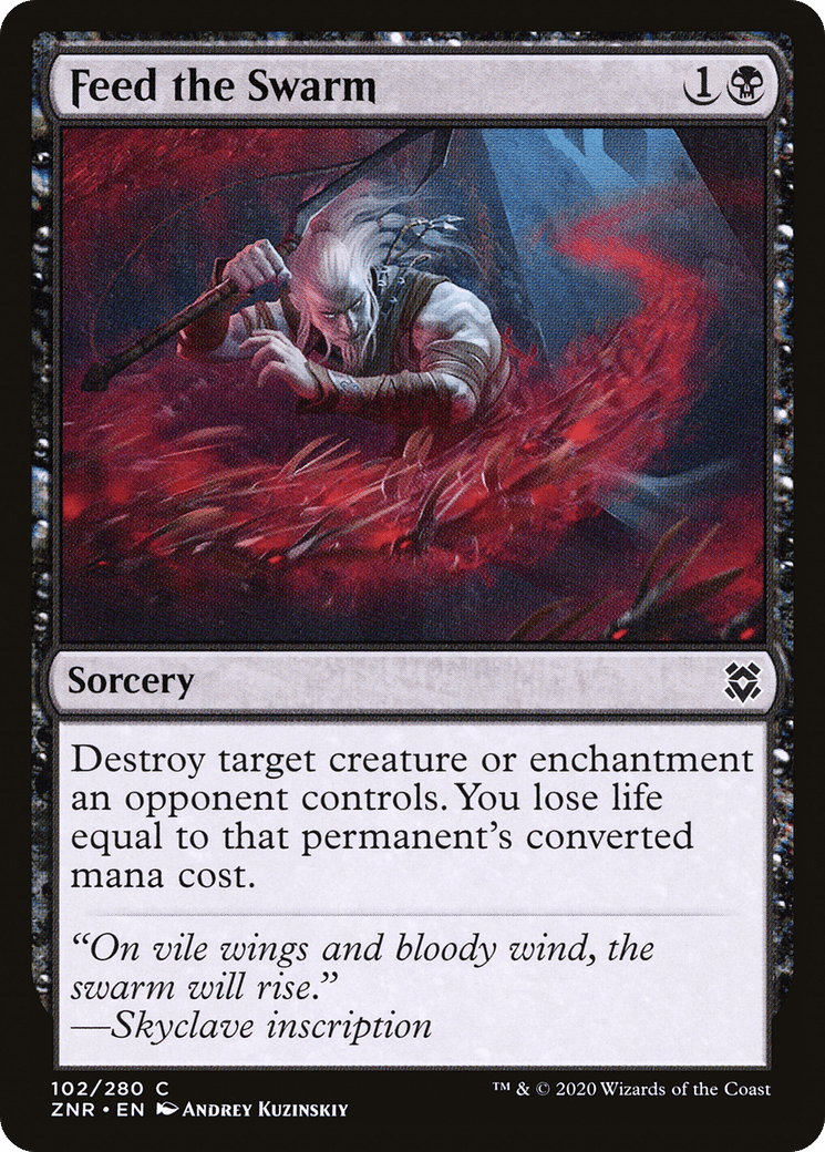 Feed the Swarm [Zendikar Rising] Foil
