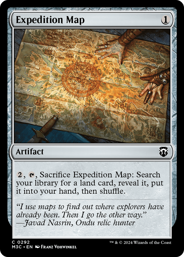 Expedition Map (Ripple Foil) [Modern Horizons 3 Commander]