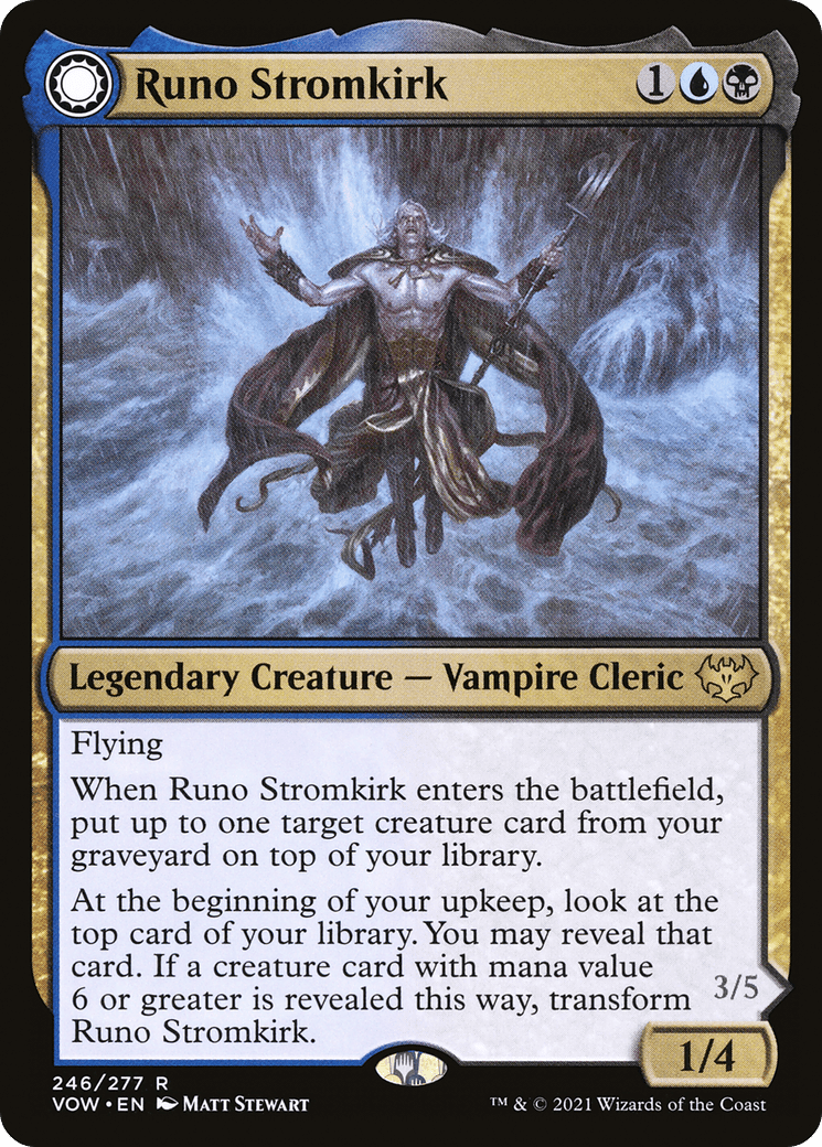 Runo Stromkirk // Krothuss, Lord of the Deep (VOW-246) - Innistrad: Crimson Vow: (Double Faced Transform)