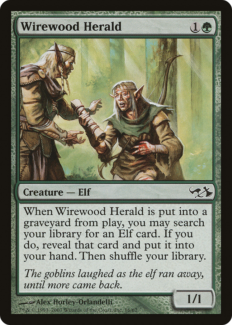 Wirewood Herald [Duel Decks: Elves vs. Goblins] Foil