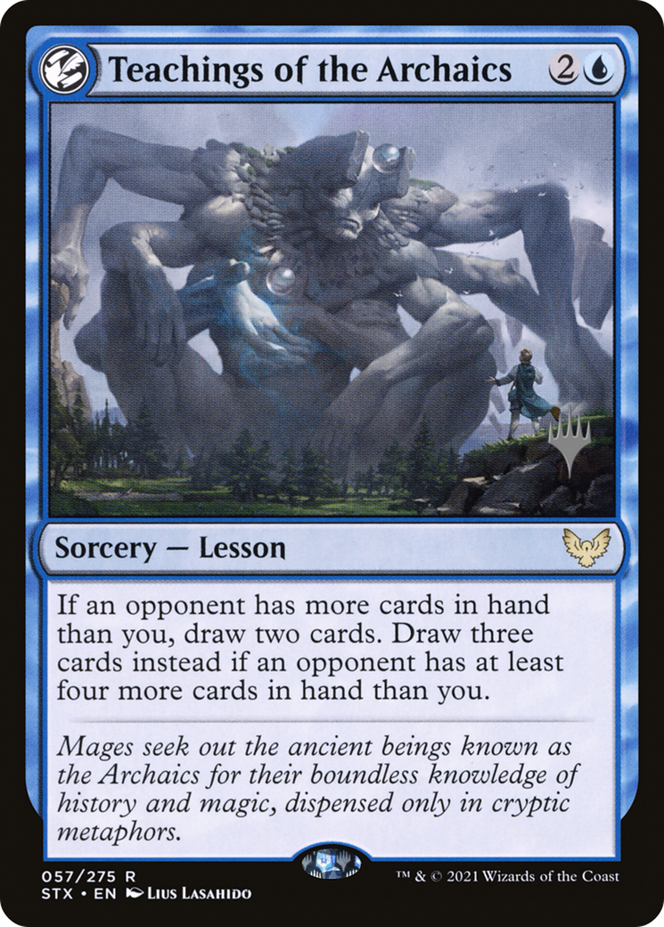 Teachings of the Archaics (Promo Pack) [Strixhaven: School of Mages Promos] Foil