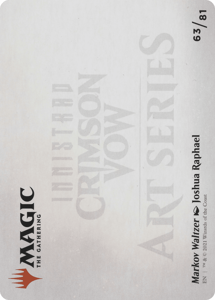 Markov Waltzer // Markov Waltzer (AVOW-063) - Crimson Vow Art Series (Borderless) Foil