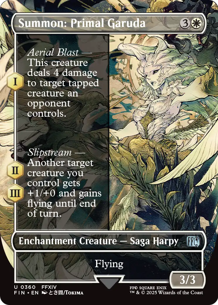 Summon: Primal Garuda (Borderless) (360) [FINAL FANTASY]