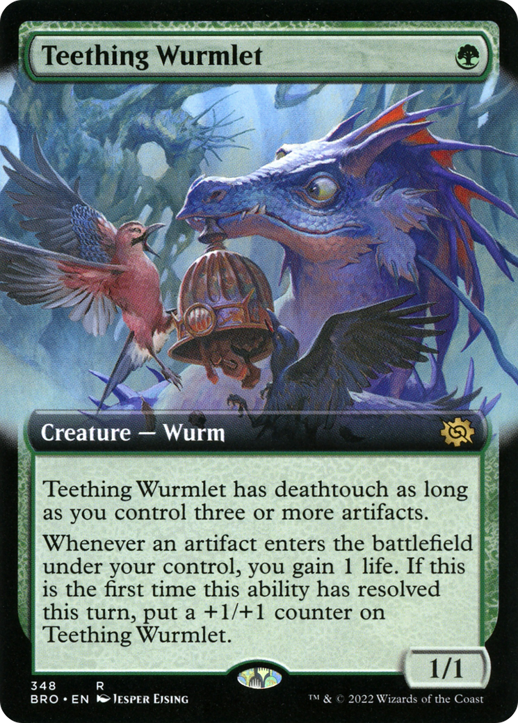 Teething Wurmlet (Extended Art) [The Brothers' War] Foil