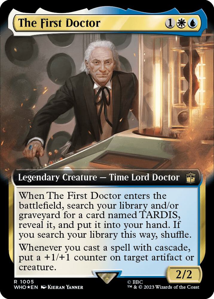The First Doctor 1005/331 (Universes Beyond: Doctor Who)  - Extended Art Surge Foil