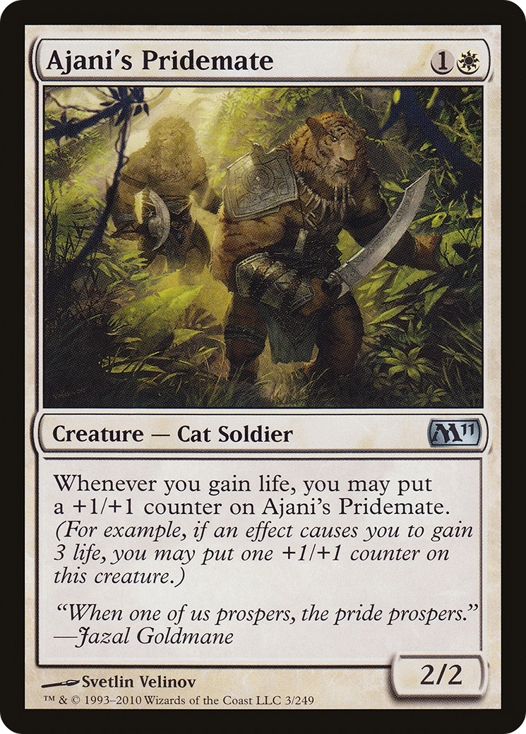 Ajani's Pridemate [Magic 2011] Foil