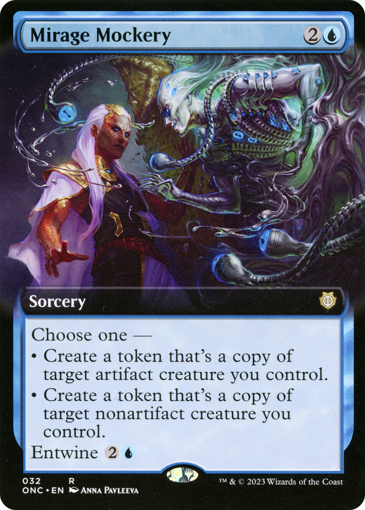 Mirage Mockery (Extended Art) [Phyrexia: All Will Be One Commander] Foil