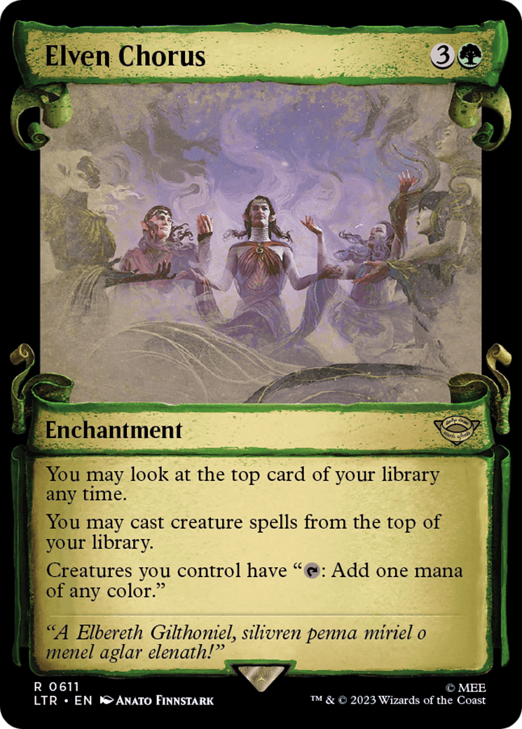 Elven Chorus [The Lord of the Rings: Tales of Middle-Earth Showcase Scrolls] Foil