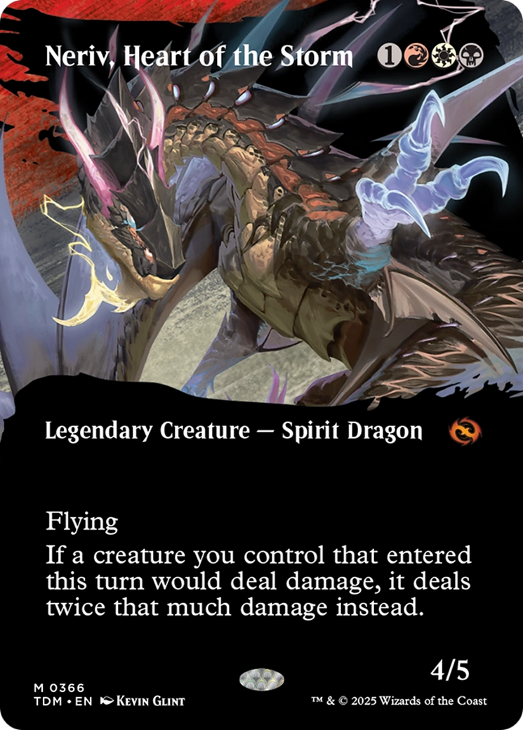Neriv, Heart of the Storm (Borderless) (366) [Tarkir: Dragonstorm]
