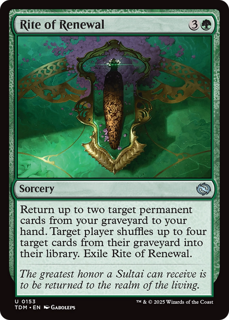 Rite of Renewal (153) [Tarkir: Dragonstorm]  Foil