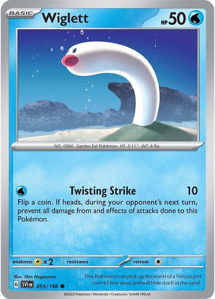 Wiglett 055/198 - SV01 Scarlet & Violet Base Set Reverse Holofoil
