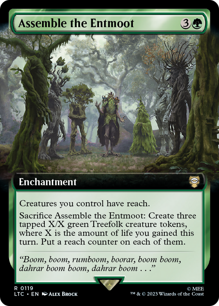 Assemble the Entmoot (119) [Tales of Middle-earth Commander] : (Extended Art) Foil