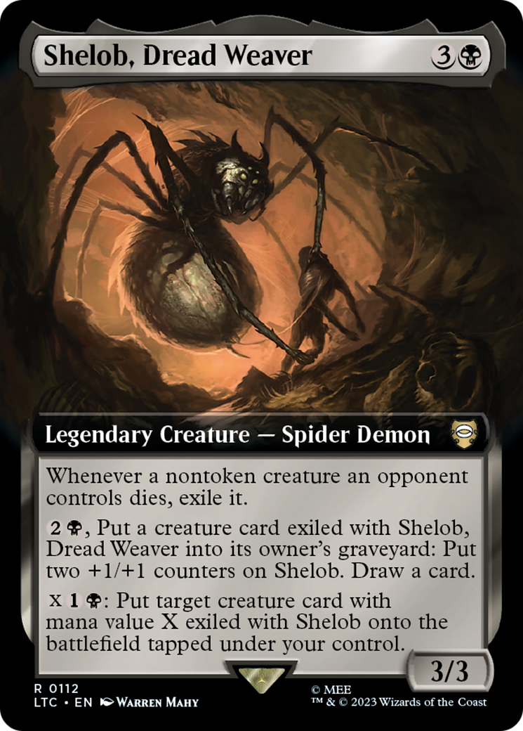 Shelob, Dread Weaver (112) [Tales of Middle-earth Commander] : (Extended Art) Foil