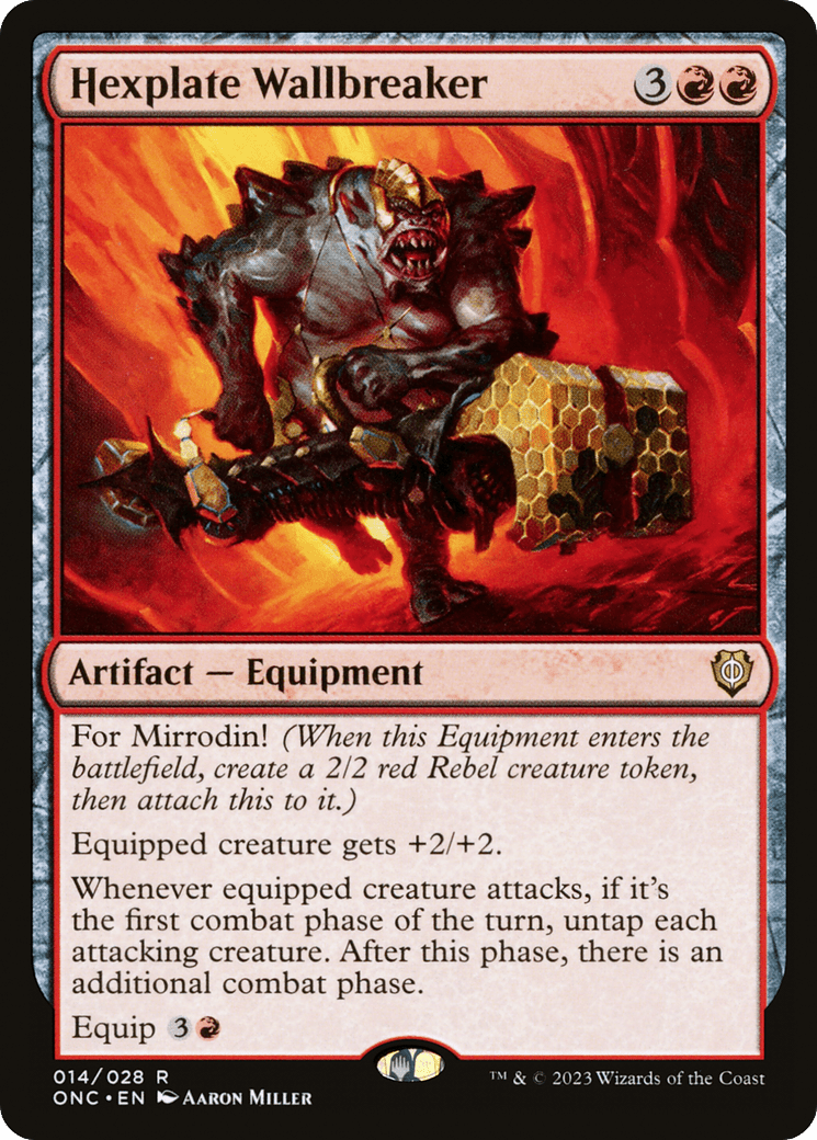 Hexplate Wallbreaker [Phyrexia: All Will Be One Commander]
