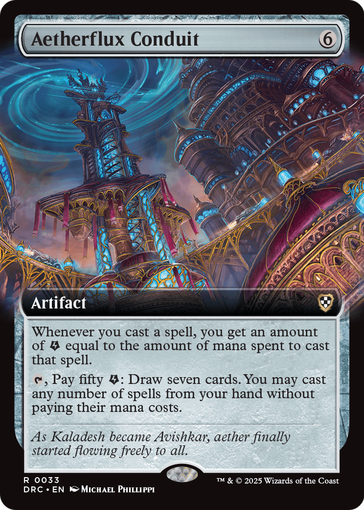 Aetherflux Conduit (Extended Art) (-033) [Commander: Aetherdrift]