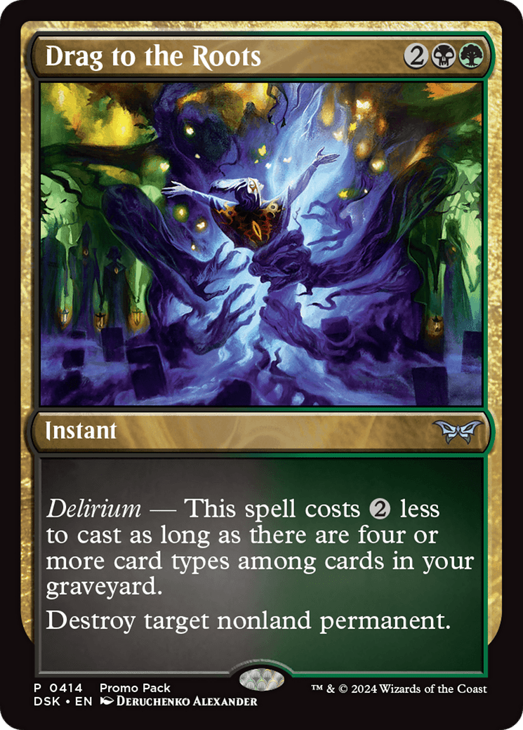 Drag to the Roots [Duskmourn: House of Horror Promos] Foil