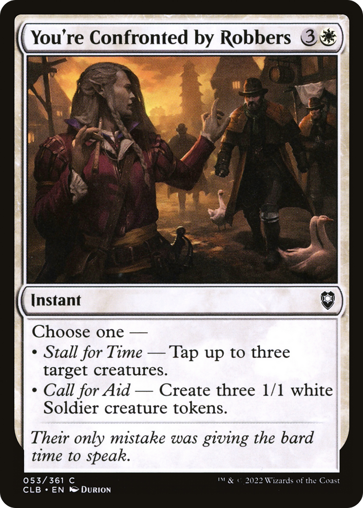 You're Confronted by Robbers [Commander Legends: Battle for Baldur's Gate] Foil