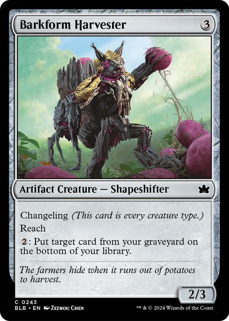 Barkform Harvester (BLB-243) - Bloomburrow