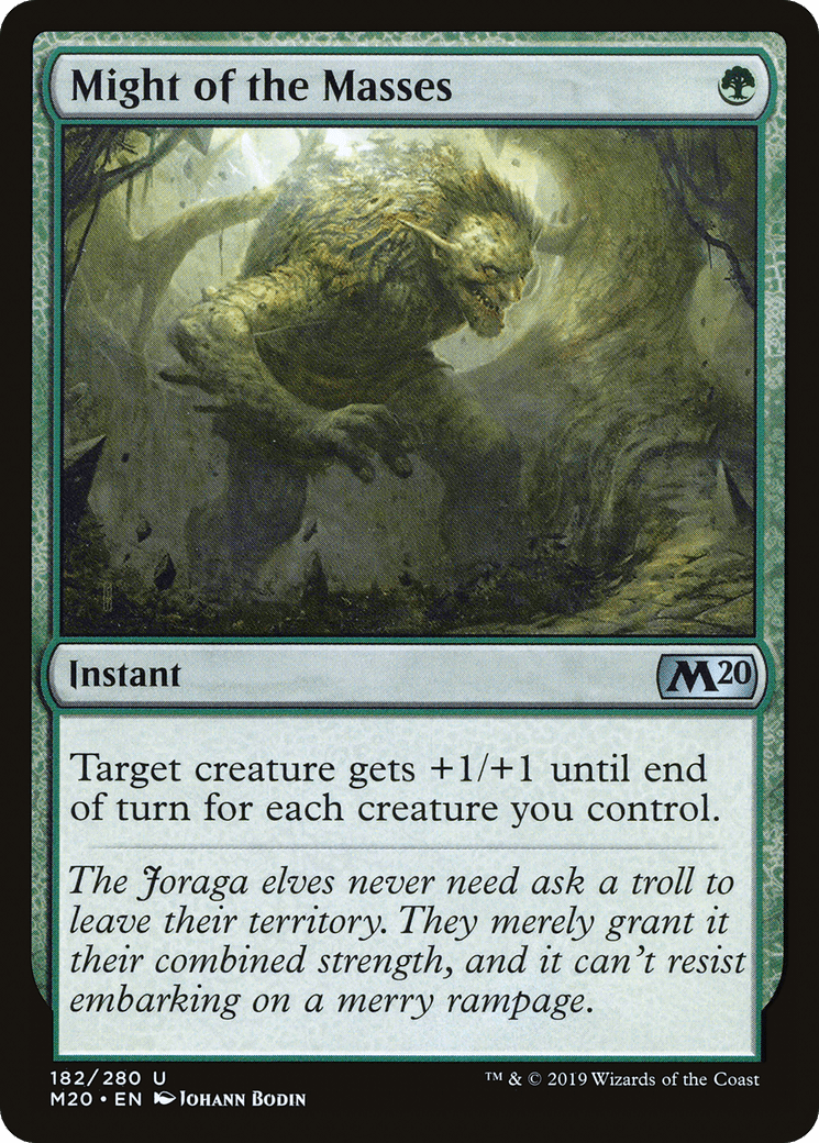 Might of the Masses [Core Set 2020] Foil