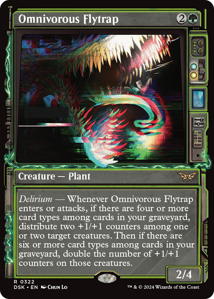 Omnivorous Flytrap (Showcase) [Duskmourn: House of Horror] Foil