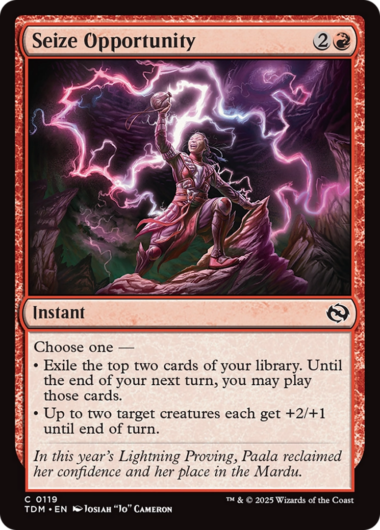 Seize Opportunity (119) [Tarkir: Dragonstorm]  Foil
