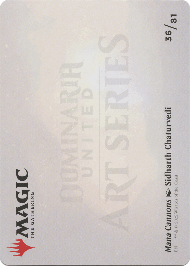 Mana Cannons // Mana Cannons (ADMU-036) - Dominaria United Art Series (Borderless)