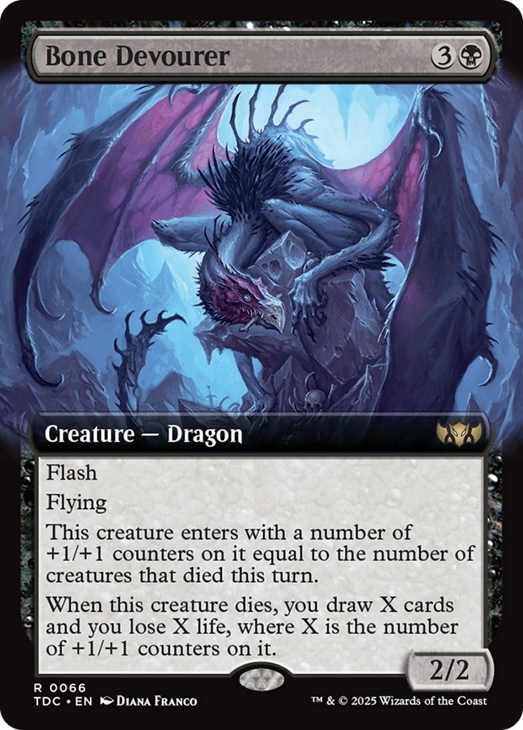 Bone Devourer (Extended Art) (066) [Commander: Tarkir: Dragonstorm]